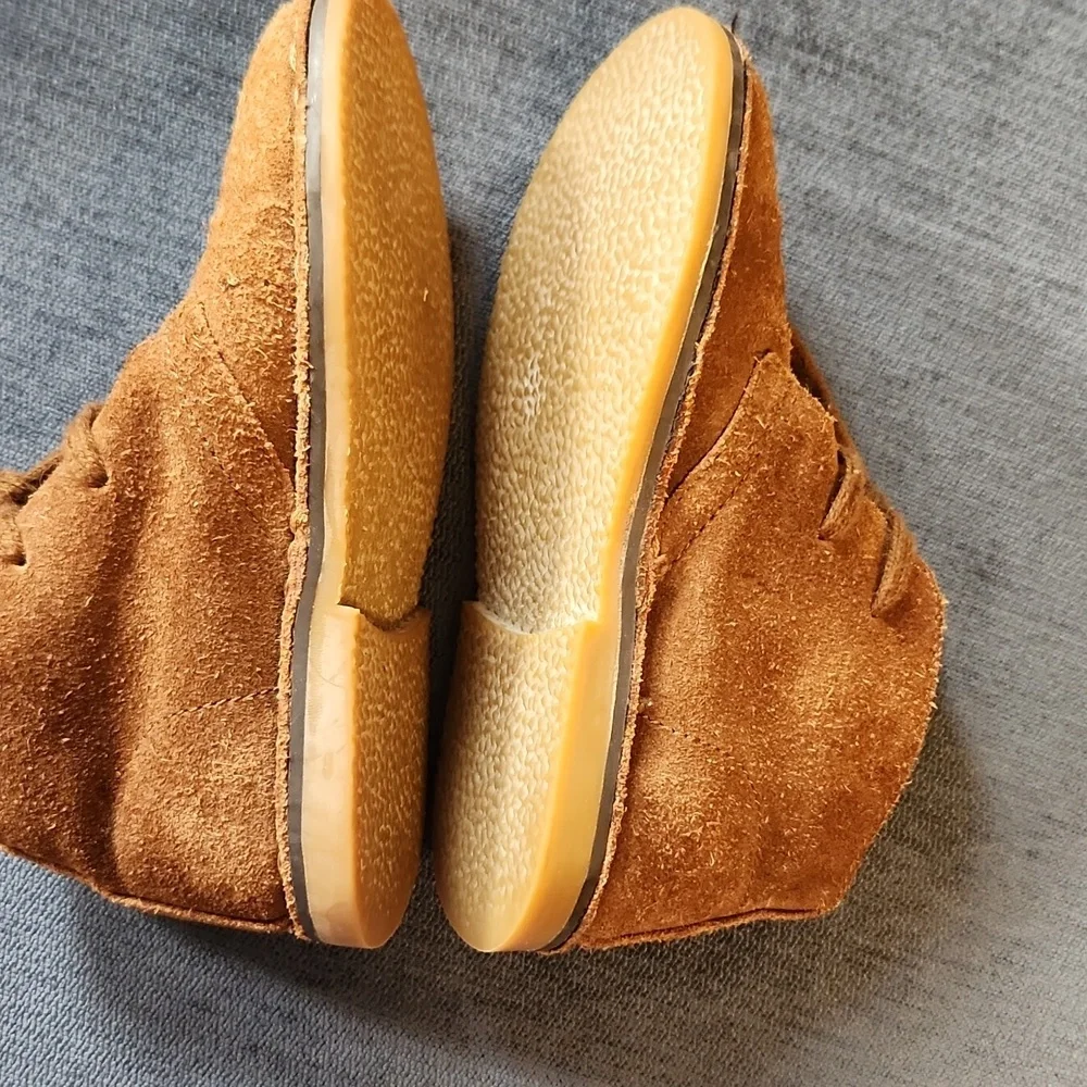 Ralph Lauren Tan Suede Kids Chukka Boots sz 10